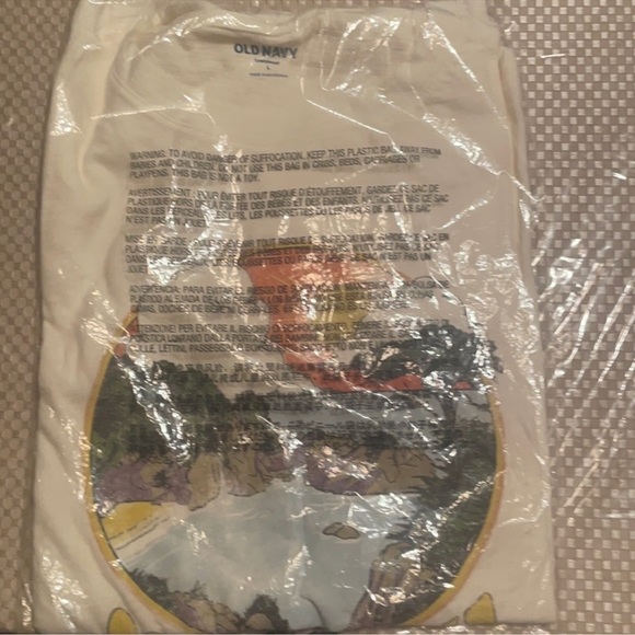 NWT OLD NAVY EveryWear Slub-Knit Graphic T-Shirt COLOR WISHBBONE X-LARGE - Picture 5 of 7